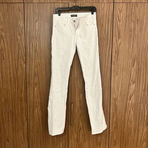 Express white jeans size 4 long. Like new.
